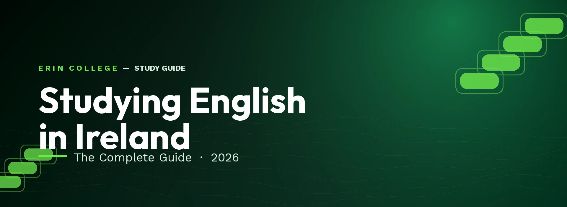 Studying English in Ireland — Erin College complete guide banner