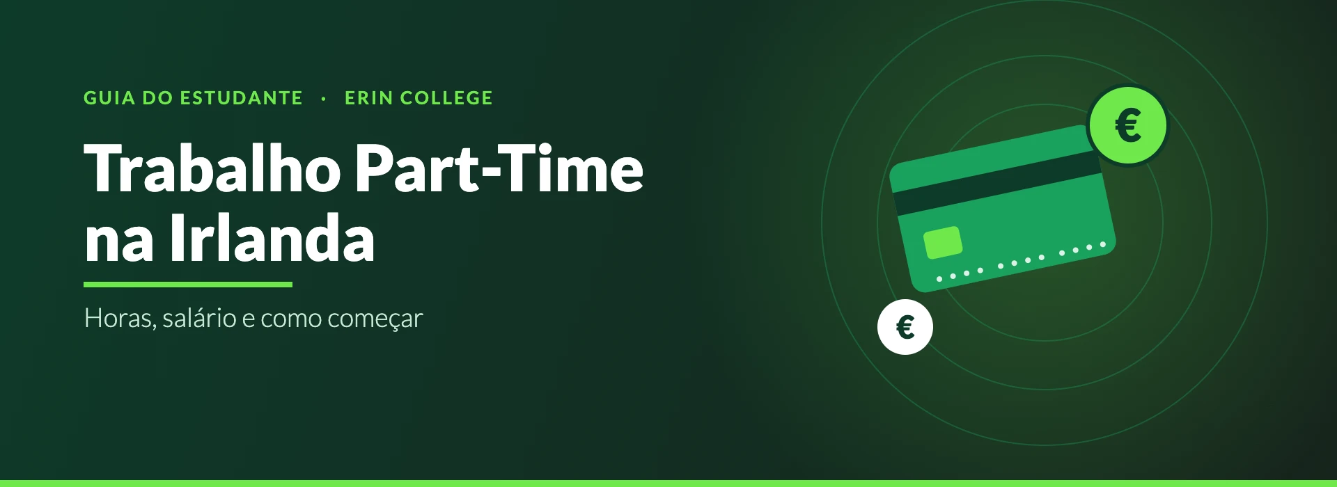 Trabalho part-time na Irlanda para estudantes internacionais — guia Erin College